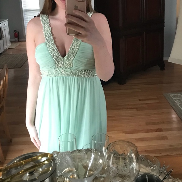 Icy blue prom dress! - Picture 3 of 5